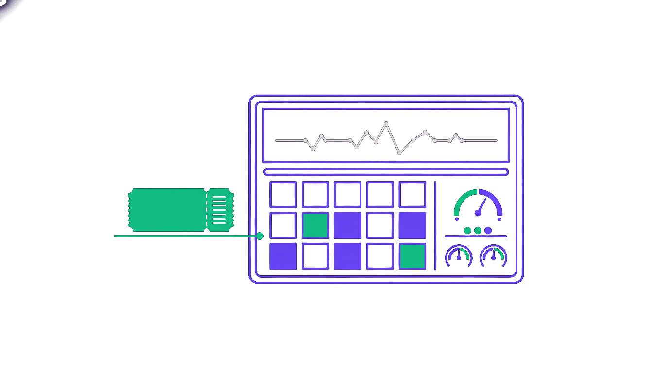 A personal account console receiving its weekly basket of orders
